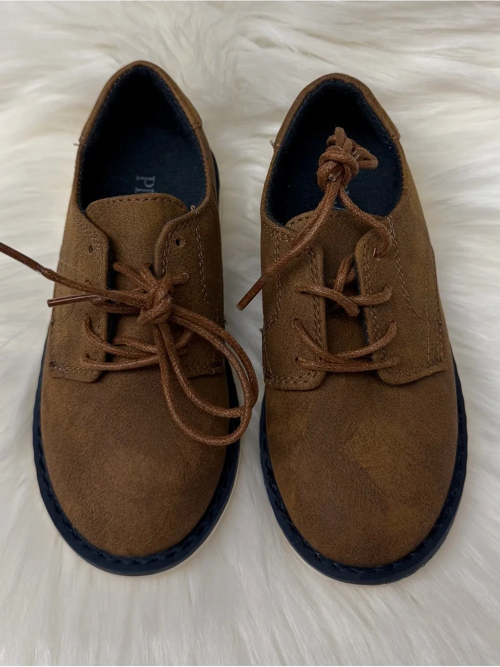 The Children's Place Brown Boys Moccasin-Style Lace-Up Shoes